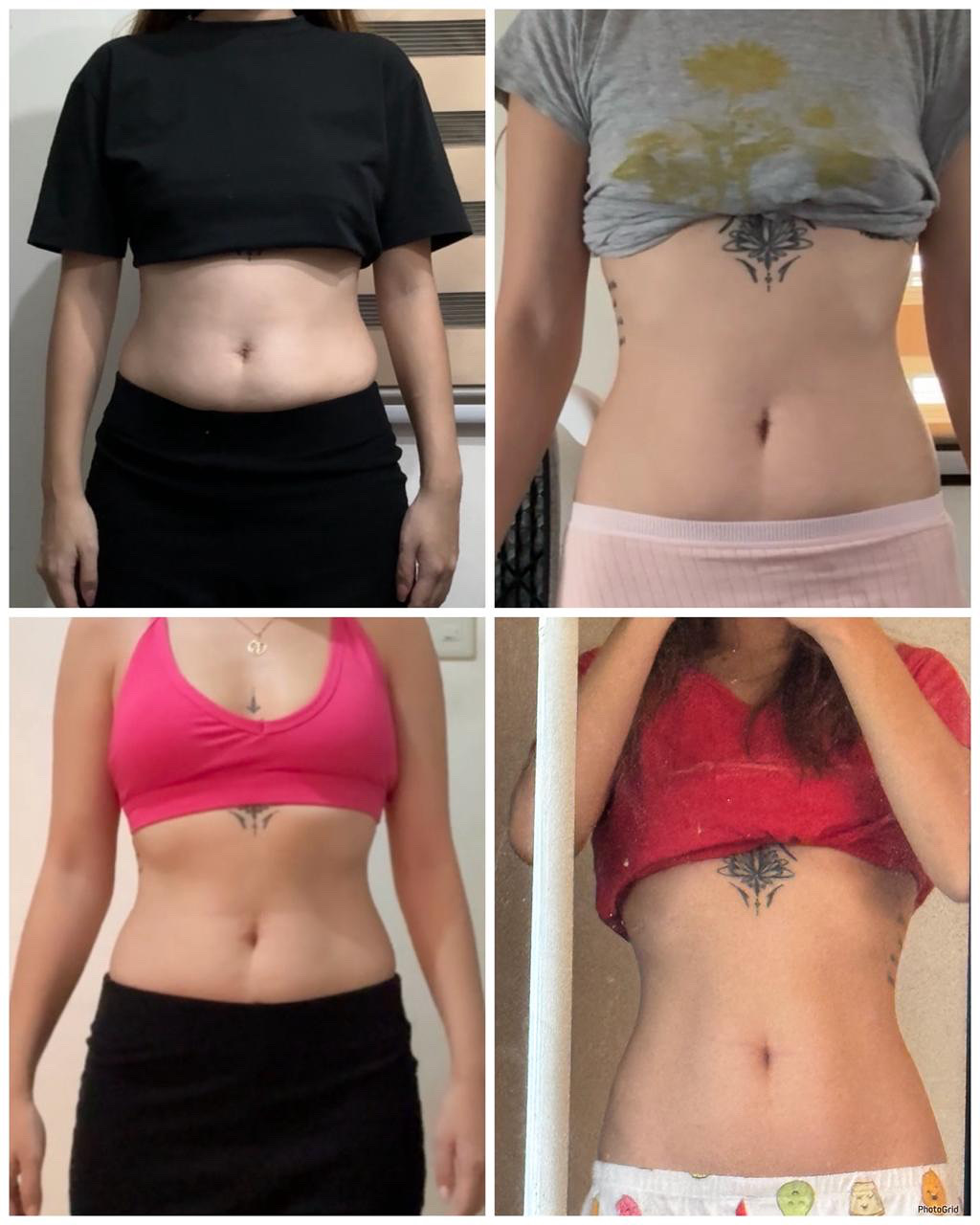 Client progress photos β smaller waistline over the program